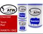 Preview: Chevrolet, Torch Red, WA9075 / GKZ: 500ml Lackdose + 500ml Klarlack + 250ml Härter - Set, von ATW Autoteile West.